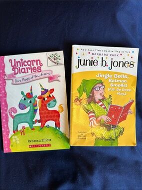Two books - Unicorn Diaries & Junie B Jones